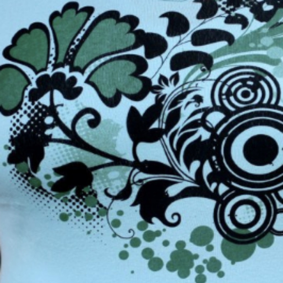 Floral Graphic Printed T-Shirt Plus Size - Picture 3 of 3